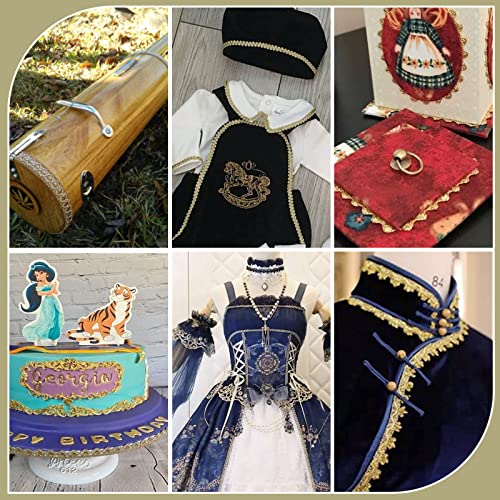 PH PandaHall Rifinitura a Treccia Gimp, 15mm 18m