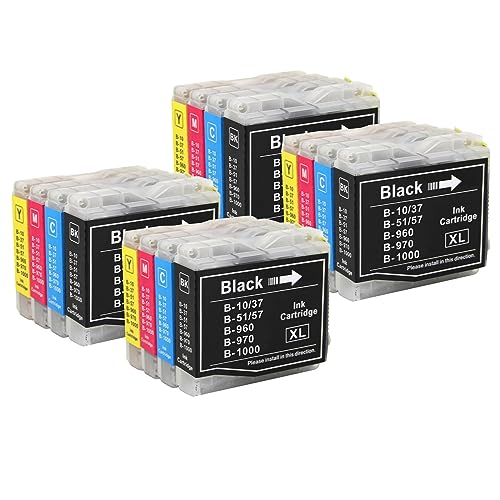 Go Inks 4 Set Di 4 Cartucce D'Inchiostro Per Sostituire Brother Lc970 & Lc1000 Compatibile/Non-Oem Per Stampanti Brother Dcp, Mfc, Fax (16 Inchiostri)