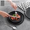 Wrought Studio Ensemble de 4 grandes assiettes à vaisselle en céramique