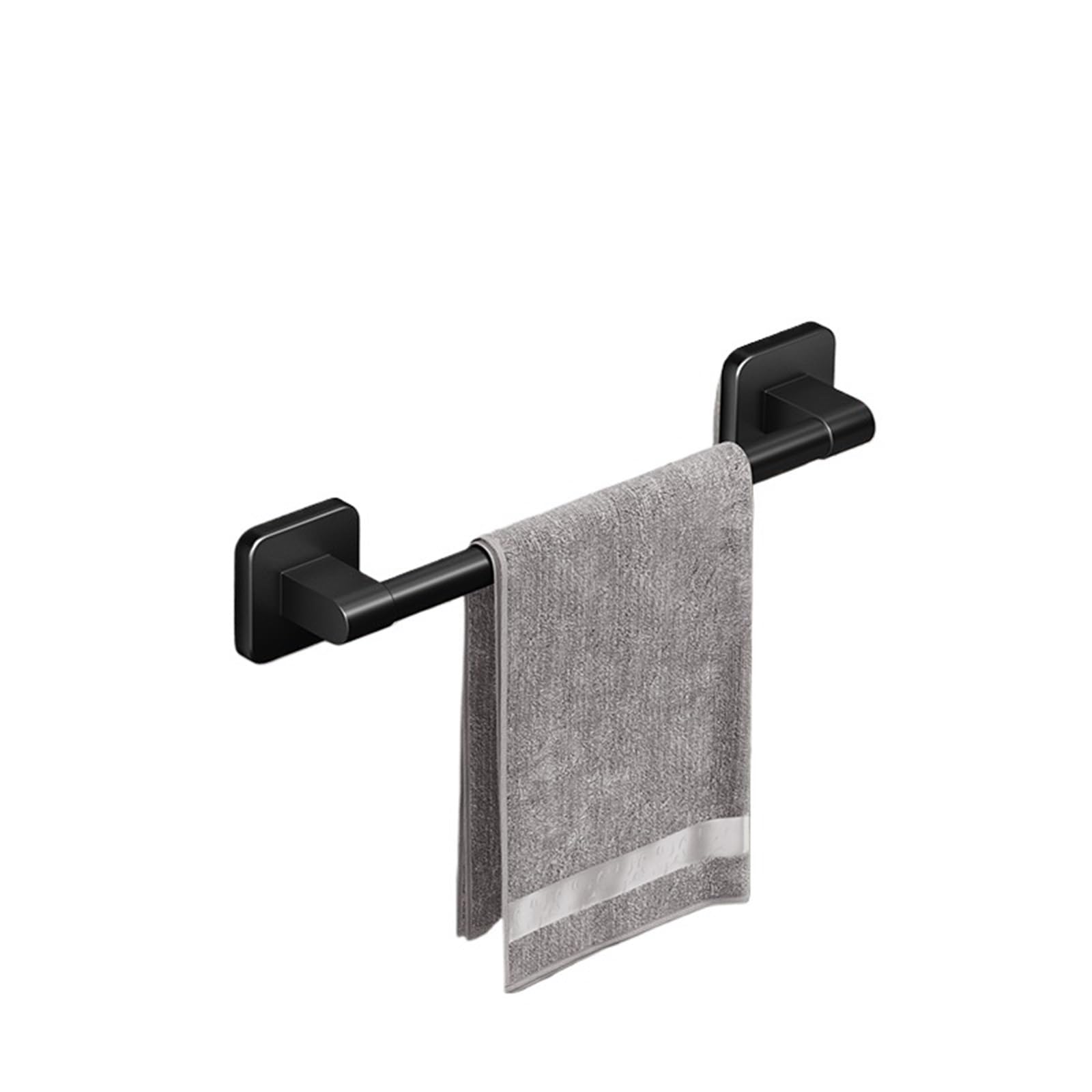 Bathroom towel rail Bathroom Towel Holder Without Drilling Black Rack Bar Self-Adhesive Rail
