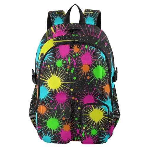 Mochilas escolares de arcoíris neón para adolescentes ideales para el instituto y viajes