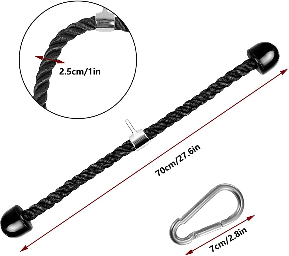 Rope Pull Down, Nylon Triceps Rope,Triceps Pull Down Rope, Machine