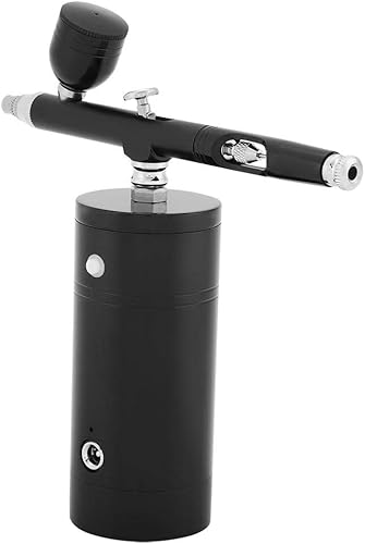 Miniatura 3 de Oumefar Kit de aerógrafo negro de 0.012 in, mini compresor de aire, pistola de pulverización de 7 cc, juego de aerógrafo alimentado por USB 8.4 V