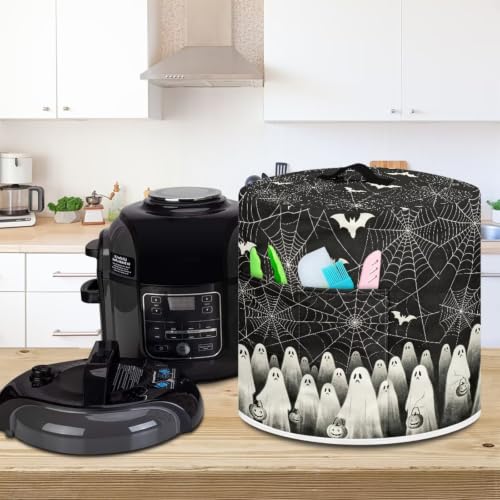 Image of Halloween Ghosts Web Pressure Cooker Cover Air Fryer Dust Cover