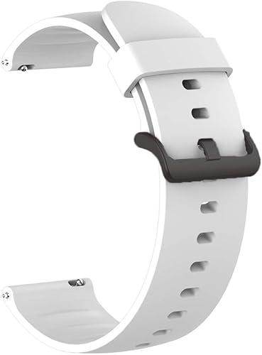Vista 16 de Correa compatible con Wyze Watch de 1.772 pulgadas, correa suave de repuesto de silicona con hebilla de acero inoxidable para reloj inteligente Wyze
