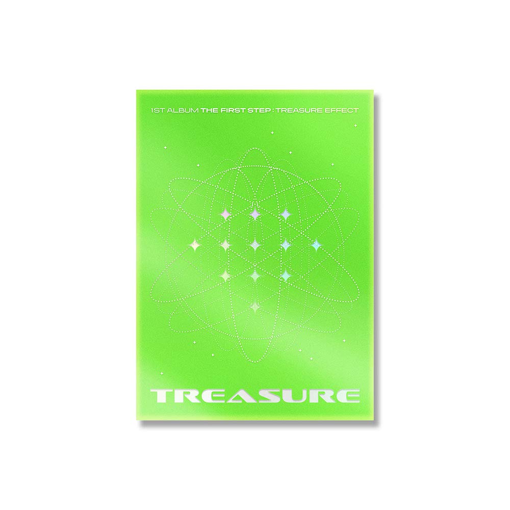 YG Select Treasure 1st Album [THE FIRST STEP : Treasure Effect] Green version (Incl Pre-order Benefits : Find Treasure Scratch Card, AR Photocard, AR Photo board, Double sided Poster (Folded))