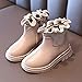 Girls Shoes Solid Color Short Boots Shoes Fashion Non Slip Breathable Nude Women Boots Toddler Christmas Slippers (Pink, 6-7 Years Little Child)
