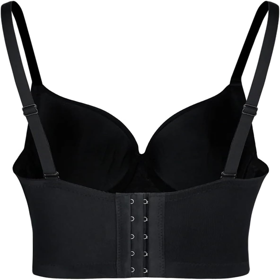 Women's Sexy Rhinestone Glitter Gemstone Push up Bustier Crop Top Club Party Corset Top Bra - Image 5