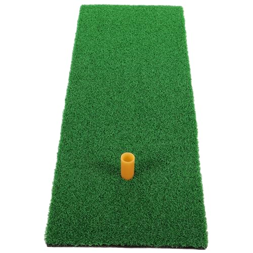GOOHOCHY 1 Set Golf Swing Mat Golf Hitting Mat Indoor Practice Swing Training Sbr Bottom