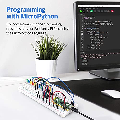 Image of REES52 Raspberry Pi Pico Basic Starter Kit with Detailed Online Tutorials, One-Stop Learning Electronics and Programming for Raspberry Pi Beginners & Software Engineer