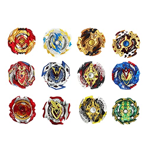 NAVESO Set Trottole 12in1 Burst Con 3 Lanciatori - Gioco Da Battaglia In Metallo Per Bambini, Con Custodia Portatile - 3