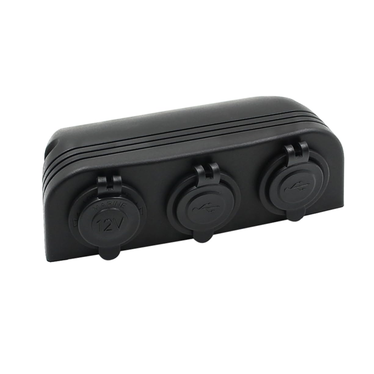 Uonlytech Adattatore Accendisigari Auto con 4 Porte USB 5v 3.1a con Indicatore di Tensione 12-24v per Smartphone Gps