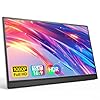 Monitor portátil de 15.6 pulgadas 1080P USB-C HDMI Ultra-Slim Monitor de viaje con soporte, para laptop, PC, teléfono Mac, PS, Xbox, Swich IPS Ultra Thin Zero Frame Gaming