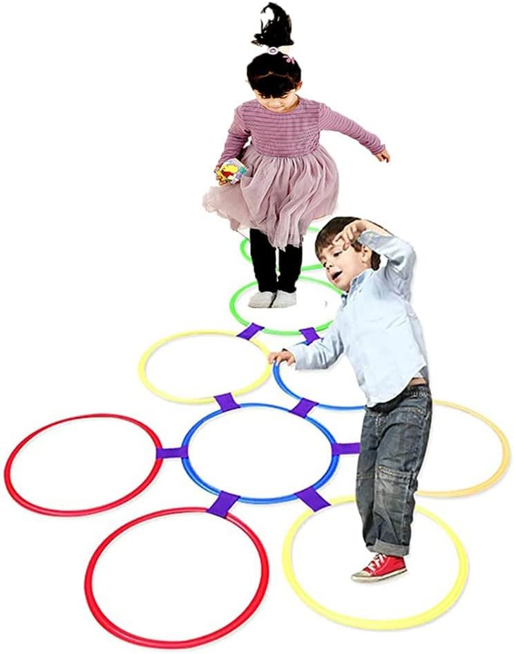 Hopscotch Ring Game Set, Children's Educational Toys Hopscotch Game, Home Kindergarten Sensory Integration Training