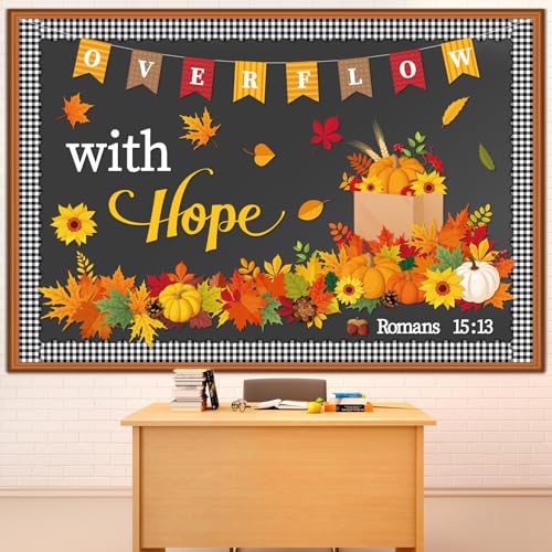 Décoration tableau d'affichage automne citrouille et érable