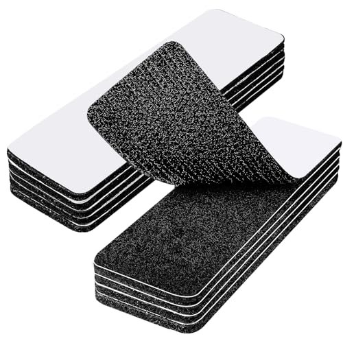 TOZKZO 10 Pares Belcro Adhesivo Doble Cara Fuerte, Cinta Adhesiva Doble Cara 3 X 10cm Reutilizable Nylon Belcro Fuerte para Hogar y Oficina Alfombra Mosquiteras