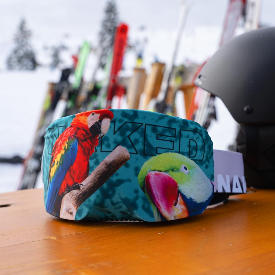 NAKED Optics Ski Goggles Protective Cover, Microfibre Glass Protection Cover, One Size (Parrot) - Image 2