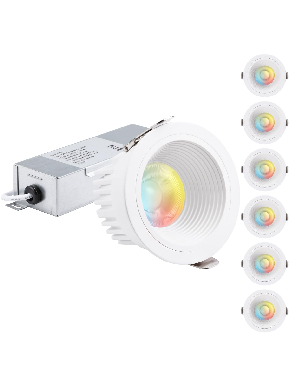 TORCHSTAR 5CCT 3 Inch Recessed LED Lights with Junction Box