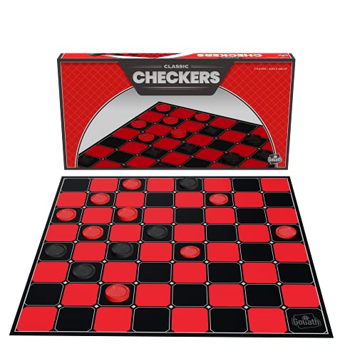 Goliath 920113 Checkers - Classic Game With Folding Board And Interlocking Checkers thumb #1