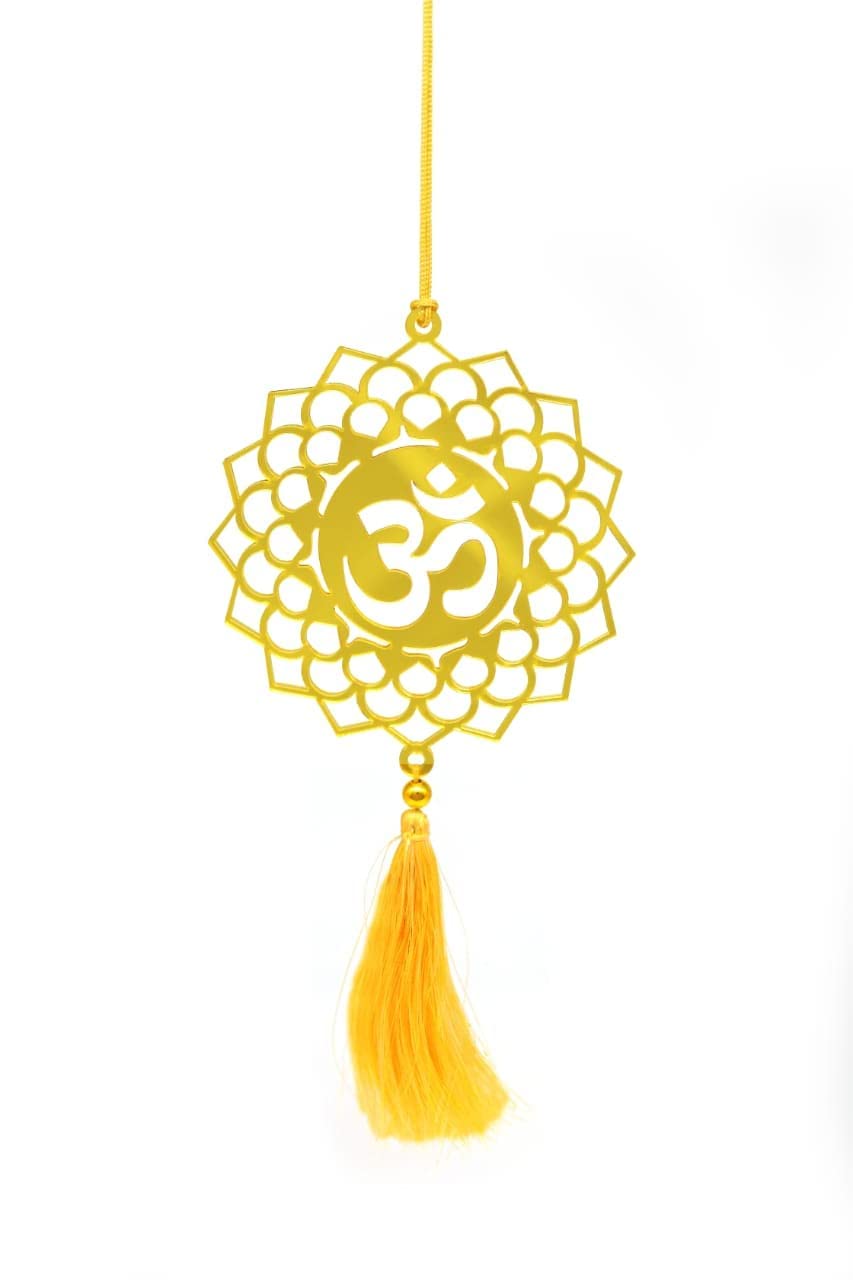Acrylic Om Car Hanging Dream Catcher – Spiritual & Decorative Om Symbol for Car, Office & Home | Acrylic Wall Hanging Dreamcatcher | Positive Energy, Protection & Serenity
