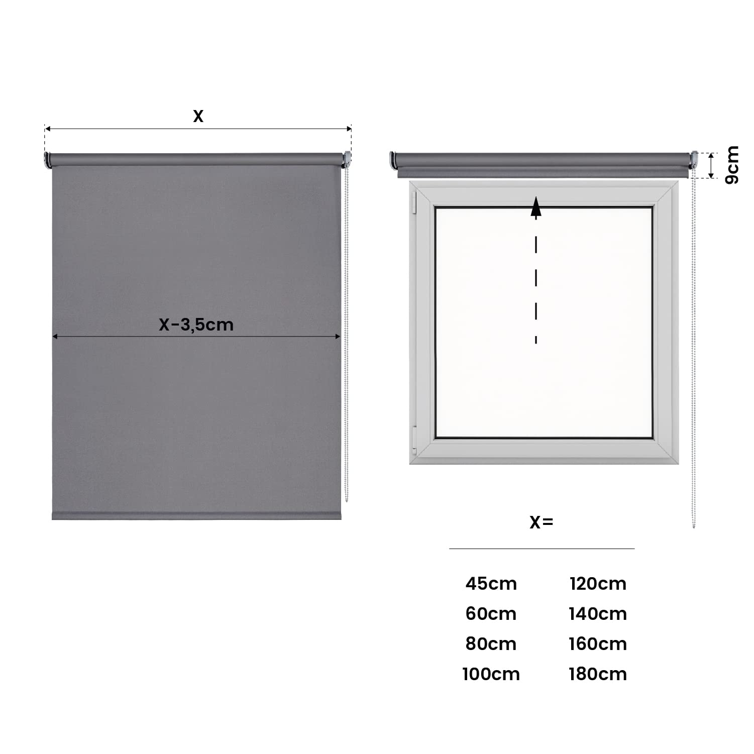 Estor Motorizado Opaco Estor Enrollable Blackout con Motor y Mando. Estores Opacos eléctricos Automáticos con Batería Oscuridad Total Estores para Ventanas y Puertas STORESDECO Gris 160x250 cm