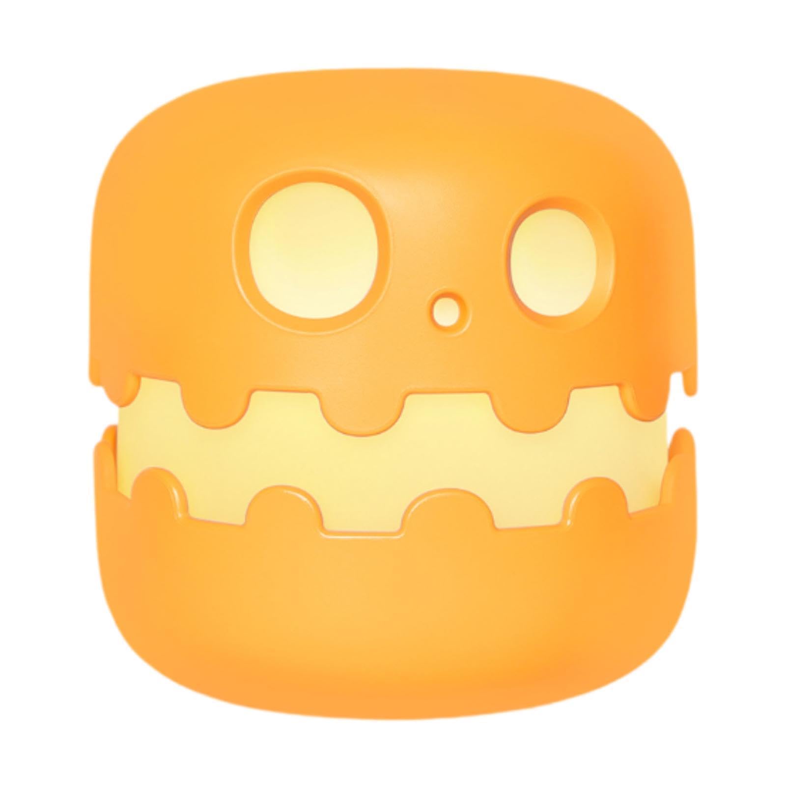 MagiDeal Luz de Noche de Calabaza, Luces de Halloween, Linterna de Calabaza Recargable, Luces de Hadas, Mini Linterna de Calabaza para Vacaciones al Aire Libre, Style B