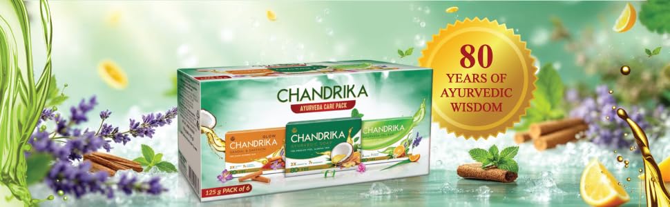Image of Chandrika Soap Assorted Ayurveda Care Pack | For All Skin Types