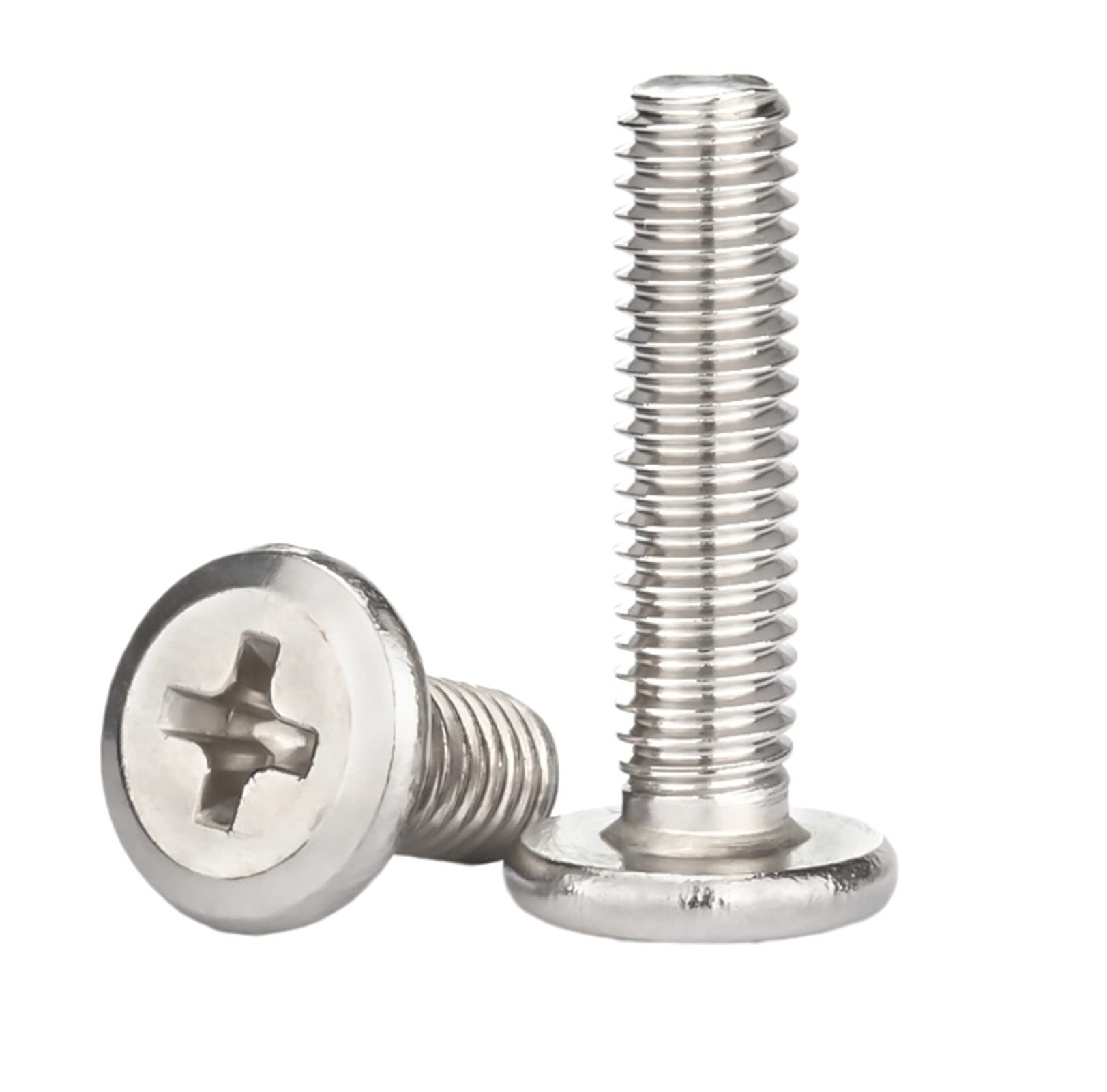 Viti A Testa Piatta M5x0.8 In Acciaio Inox 304 Phillips - DIN 965 - Confezione Multipla - ZHUOWEILE