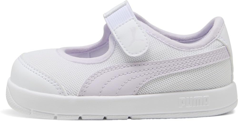 PUMA Baby Girls COURTFLEX V3 LINA V INF Sneaker, White-Lilac Frost, 4.5 UK Child