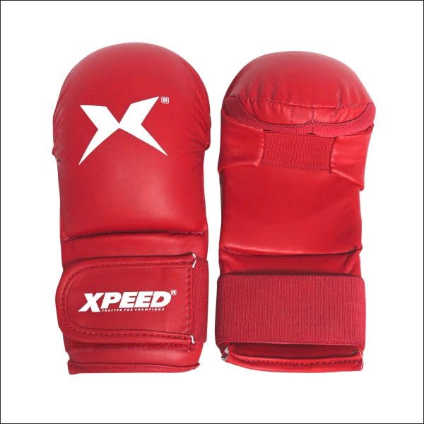 Xpeed PU Karate Gloves || Reliable & Protective Gloves || Training Gloves for Karate || Bag Gloves || Training Gloves || Karate Gloves for Men & Women (Pair of 1) (Red) (B0C9T5V382) Amazon Price History, Amazon Price Tracker