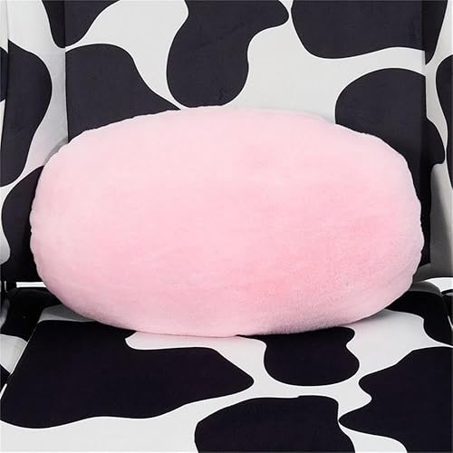 Miniatura 4 de Pemberly Row Silla moderna de juegos de tela con estampado de vaca negroblanco