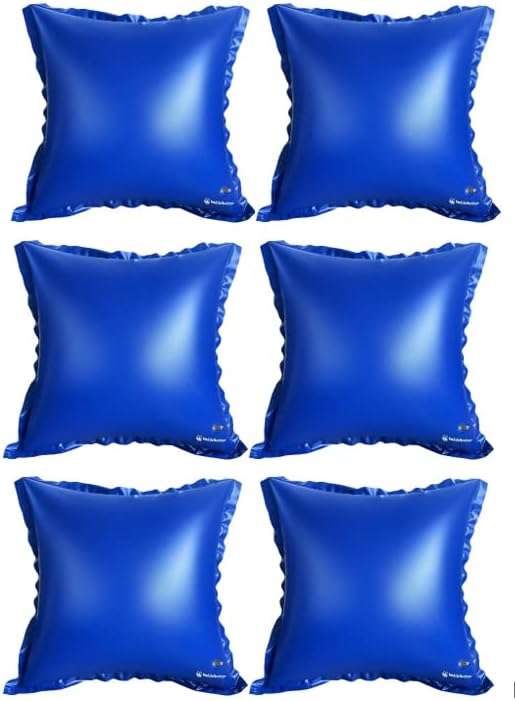 Pechfun Poolkissen Winter 120x120cm - Aufblasbare Poolabdeckung Mit Reparaturkit