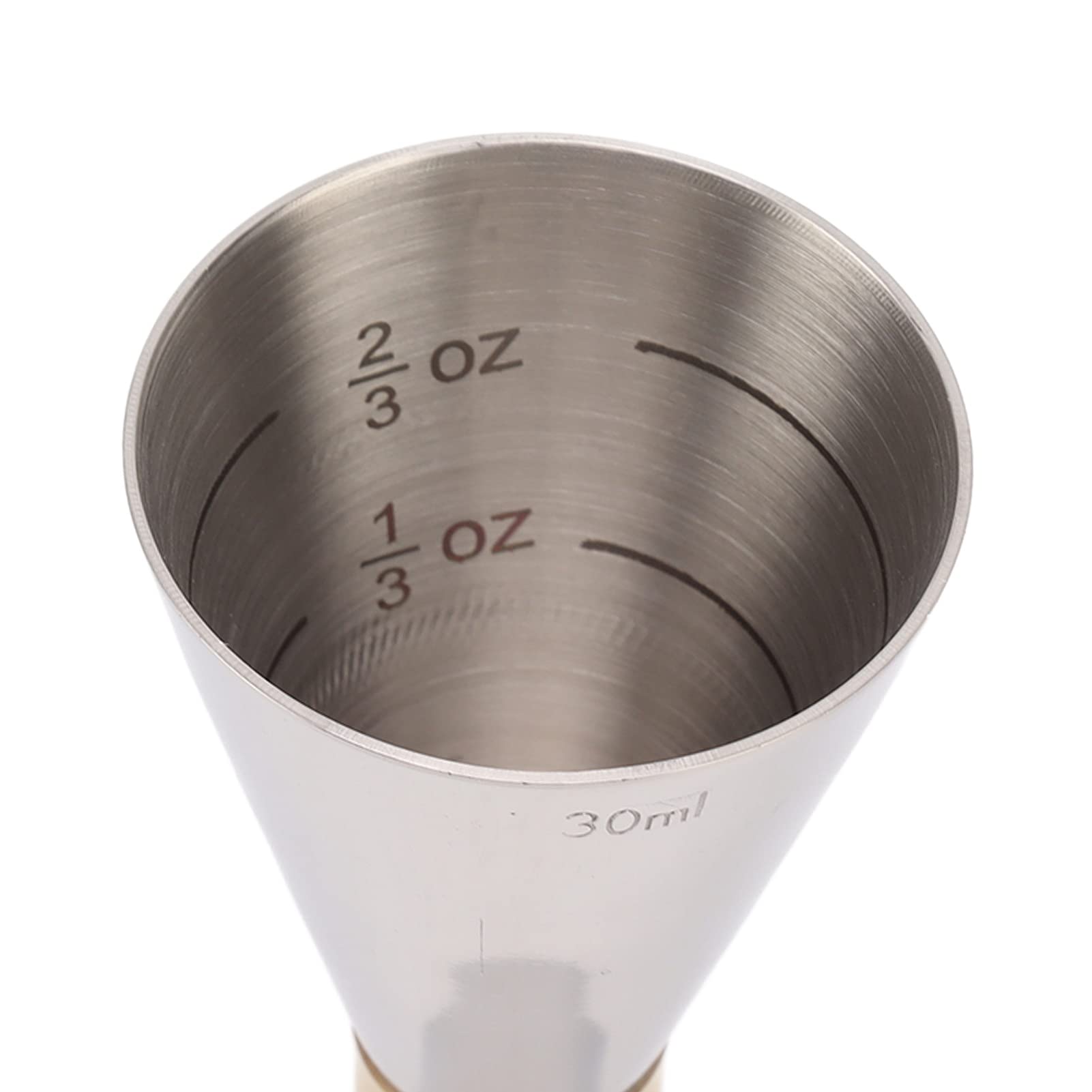 BFYDOAA Double Jigger with Accurate Measurements,Stainless Steel Jigger Bar Tool for Bartendding(30ml 45ml)(Original Color)