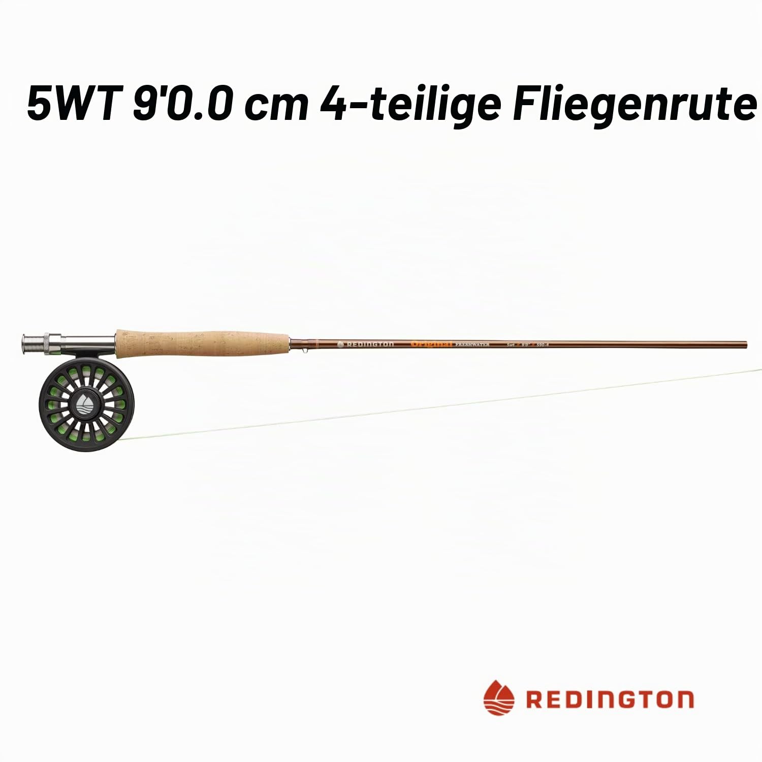 Redington Original Fliegenfisch-Set, 2,7 m Rute, Crosswater Rolle, Fliegenschnur, Vorfach und Tragetasche