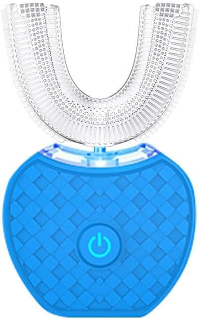 Cepillo De Dientes Sonic Brush V5, Limpieza Automática De 360°, Eléctrico Ultrasónico Inalámbrico for Niños Y Adultos, Cabezal De Silicona De Grado Alimenticio(Blue)
