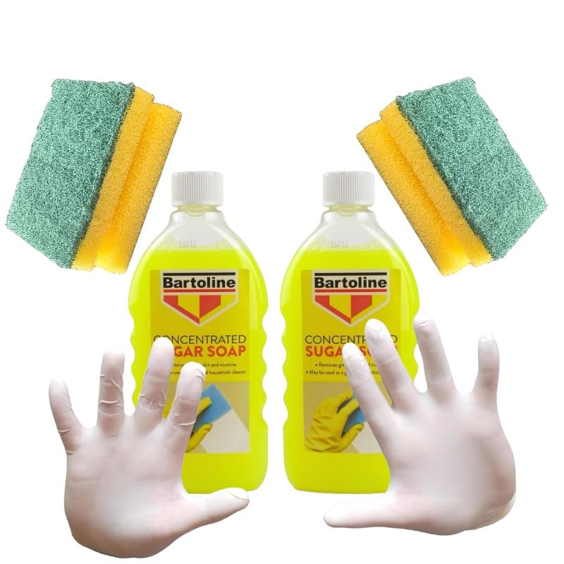 2 x Sugar Soap Liquid Concentrate 500ml: Powerful Cleaner for Paintwork and Household Use