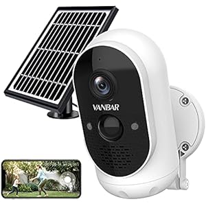 Wireless Outdoor Security Camera VANBAR Solar Powered Security Camera for Home Security 1080P WiFi Security Camera with