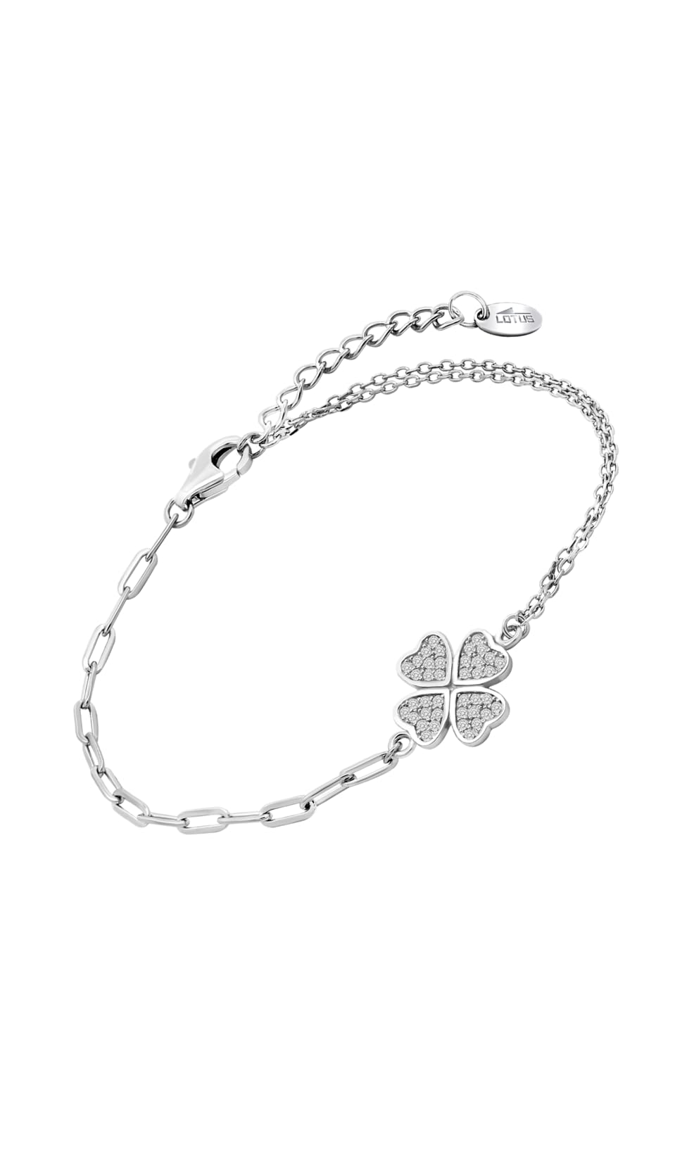 LOTUS SILVER Pulsera LP3643-2/1 Mystic Plata Trébol 16.00 mm Mujer