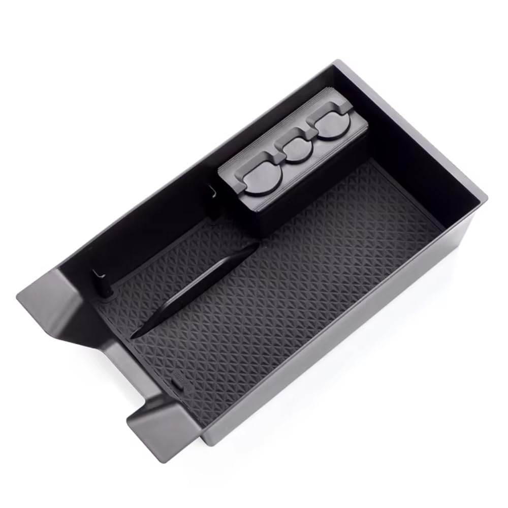 QOEMRHELT Armrest Organiser Tray for ES ES200 ES250 ES300h ES350 2018-2019, Centre Console Storage Box Insert with Non-Slip Mats, Car Organizer Interior Accessories