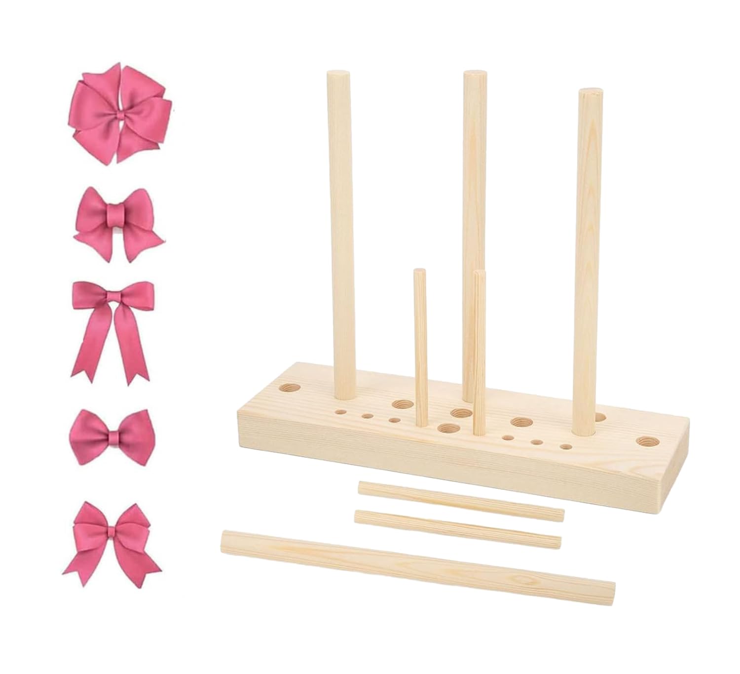 Fabricant D'Arcs En Bois Fyearfly - Outil DIY Pour Rubans Noël Cadeaux Couronnes - Kit Complet En Chêne
