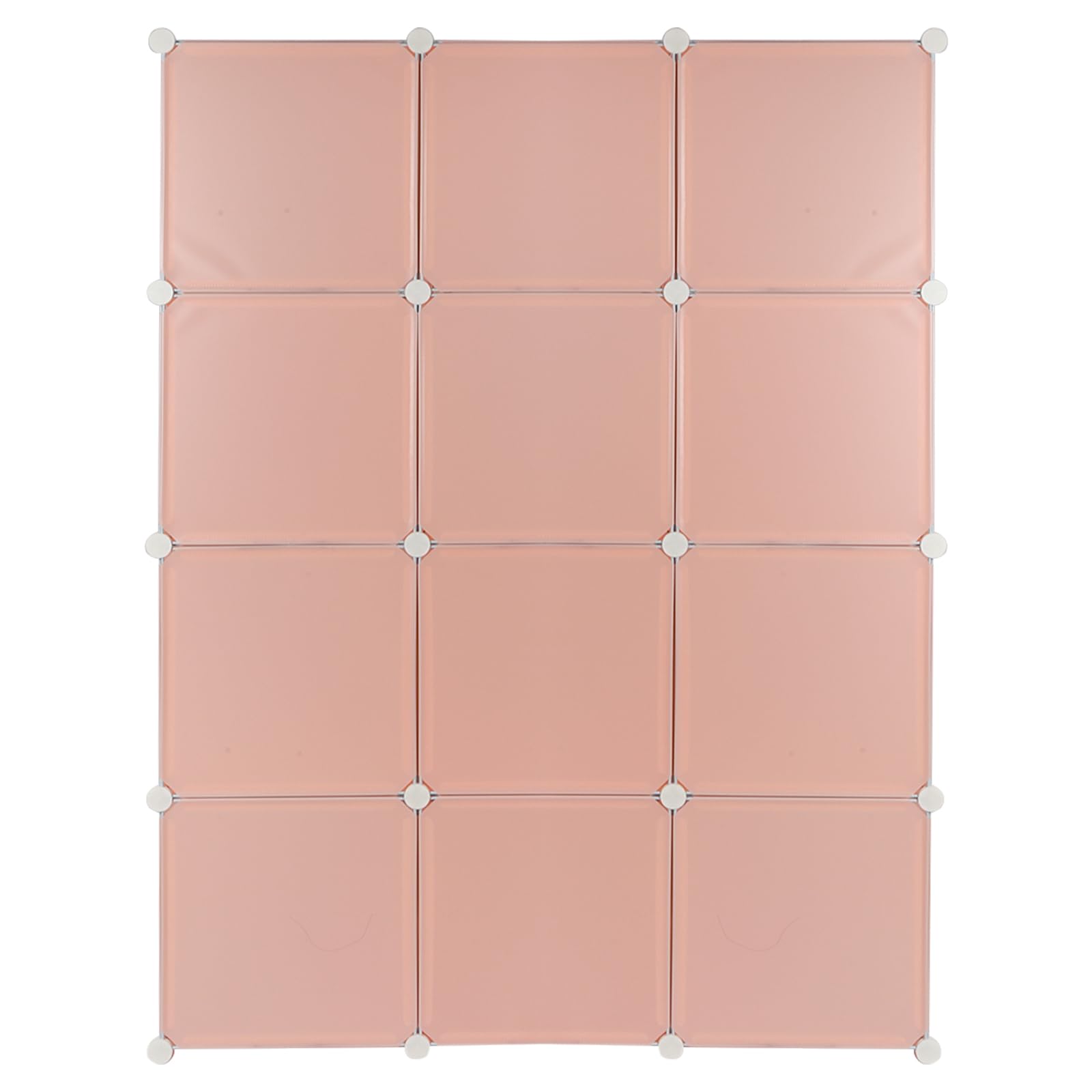 LANTUS Meble do przechowywania dla dzieci z motywami zwierzęcymi, stojak do przechowywania, szafki z tworzywa sztucznego, szafka do przechowywania DIY (110 x 145 x 37 cm - różowy)