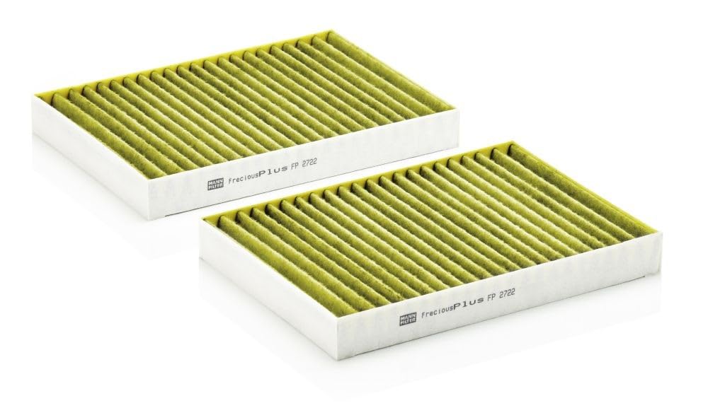MANN-FILTER, FP 2722-2 Filtro abitacolo, Premium biofunzionale | Per Autovetture, Filtrazione di polvere e polline, Riduzione di odori e gas, Qualità originale OE