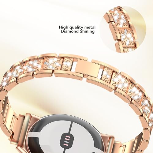 Correa fina con diamantes para Google Pixel Watch 41mm miniatura 5