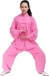 Tai Chi Ropa Algodón Seda Hombres Y Mujeres Ropa De Práctica Marcial Artes Ropa, color Rosa, talla Medium