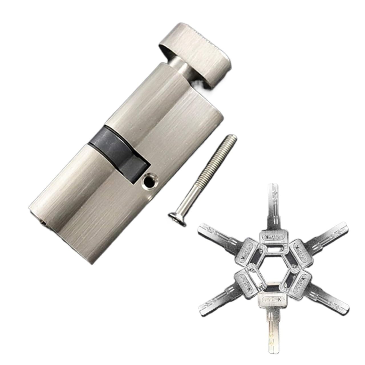 Kuayeocf One Color Lock Cylinder， Cylinder Lock, Door, Locks Security Cylinders 55 60 65 70 75 80Mm For 35-50Mm Thickness For Home Core Barrel