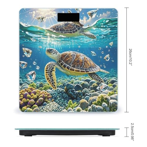 Báscula Digital de Baño con Diseño de Tortugas Marinas miniatura 2