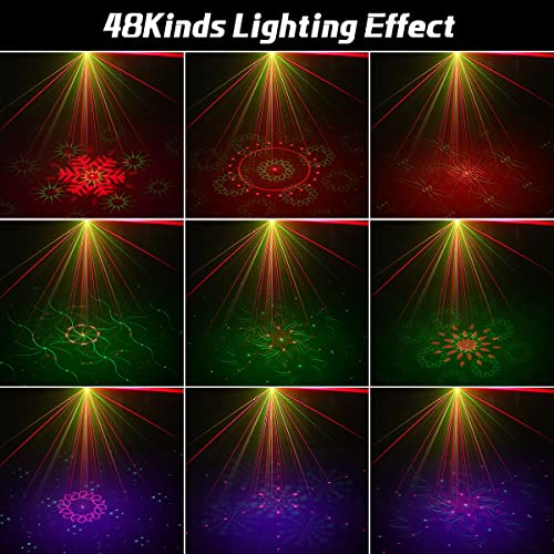 Party Lights, Dj Disco Lights, Azimom Stage Strobe Light Rave Light 48Lighting Mode Sound Activated Remote Control For Xmas Bar Festival Karaoke Ktv Club Show #TOP1