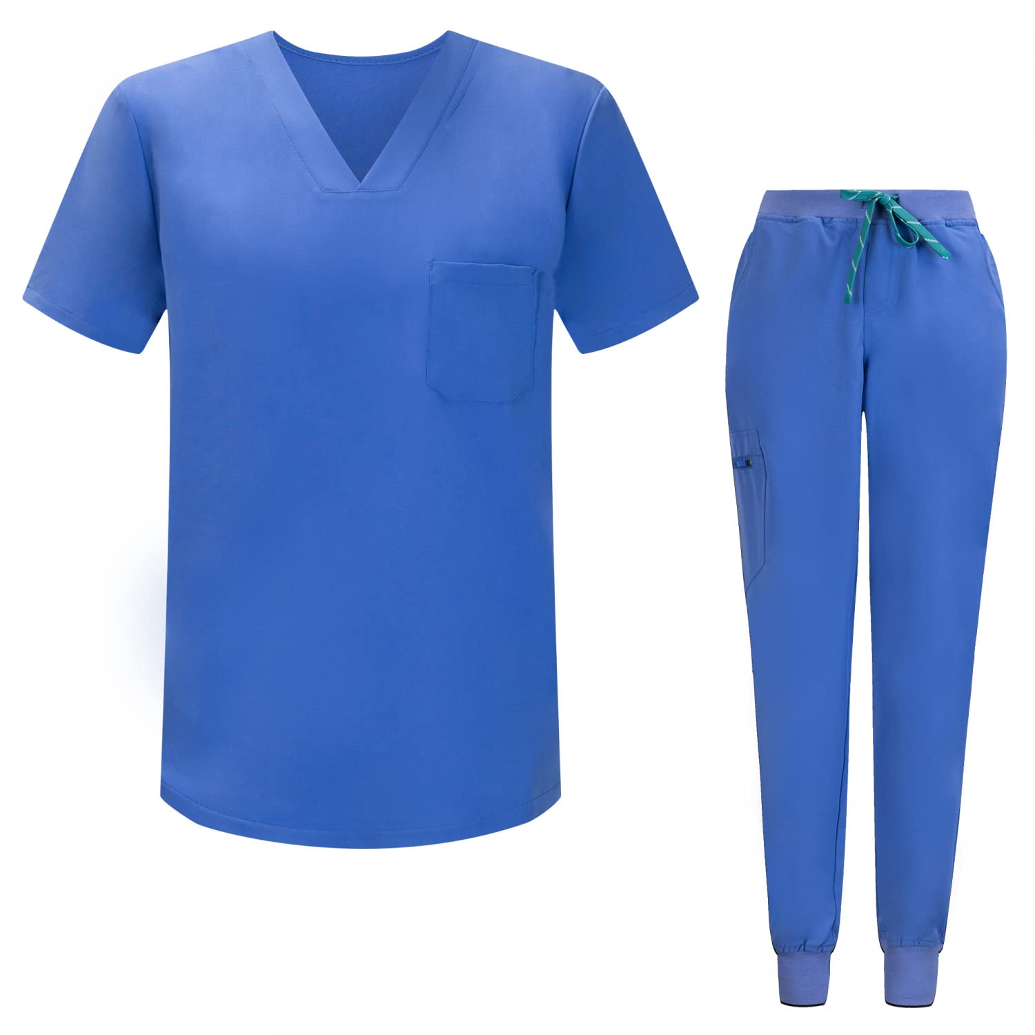 MISEMIYA - UNISEX MUNDURÓW SANITARNYCH MEDYCZNYCH MUNDURÓW SANITARNYCH 8178 - S, Celeste TRS