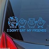 Ungiftig, umweltschutz. Wandtattoo Schlafzimmer Auto Aufkleber Auto Aufkleber Ich esse nicht meine Freunde Aufkleber Aufkleber Vegetarisch Vegan Tierquälerei Peta 15Cm für Autos Aufkleber