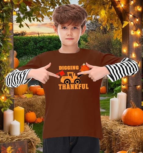 Image of Remimi Unisex Kids Christmas Long Sleeve Shirt Xmas Print Stripe Shirts 2-12 Years